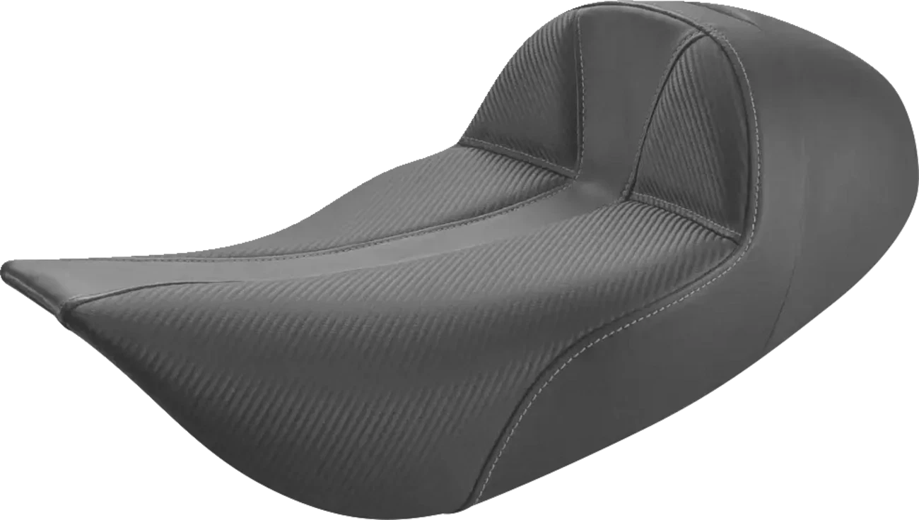 Saddlemen Dominator Solo Seat for Harley Davidson (Extended Reach, Black/Gray)