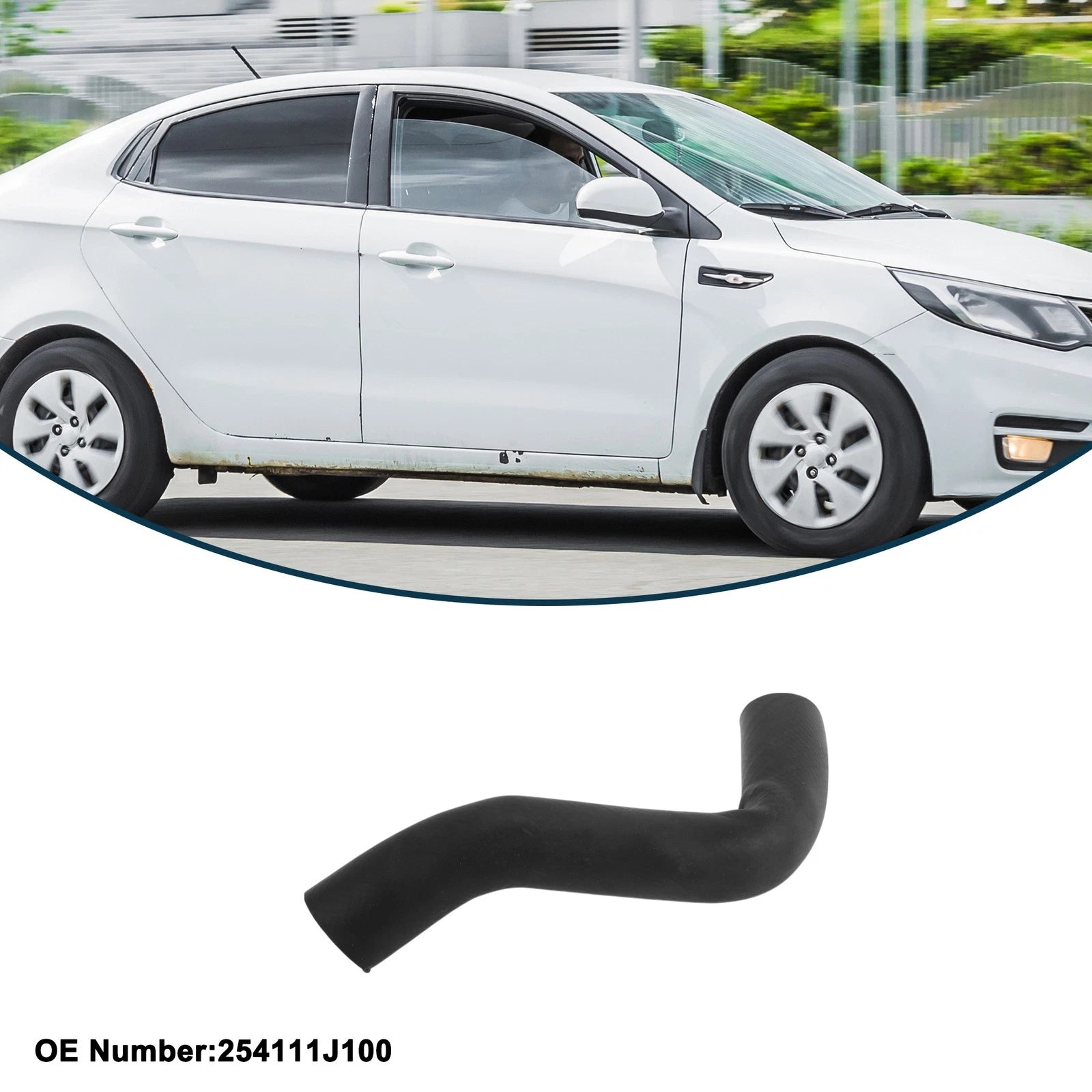 Radiator Hose No. 254111J100 for Kia K2 (2011–2015) Rubber Coolant Pipe