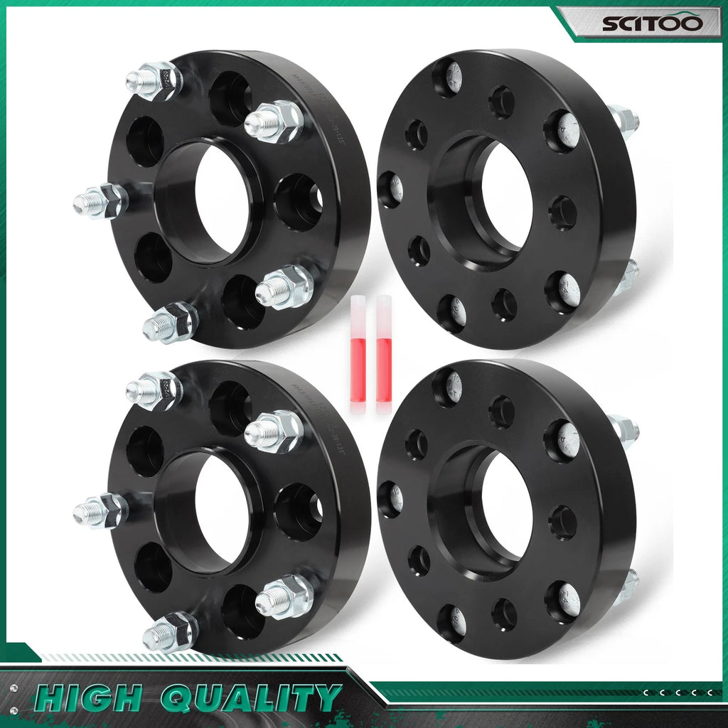 Set of 4 Hubcentric Wheel Adapters 5x4.5 to 5x5.5 for Jeep Liberty (2002–2007)
