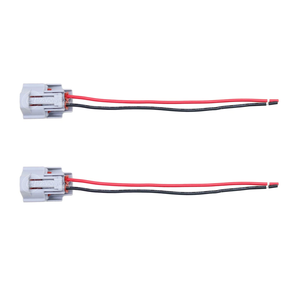 Set of 2 Injector PnP Adapters Denso Female to Pigtail Female Wired