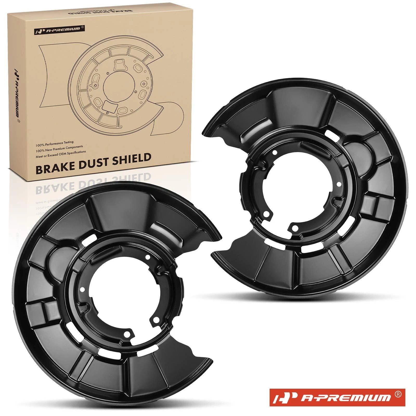 2X Rear Brake Dust Shield for BMW 128i 228i 230i 320i 323i 325i 328i (2008–2018)