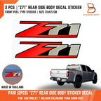 Z71 Side Rear Bed Body Sticker Decal for Holden Colorado RC (2008-2012)