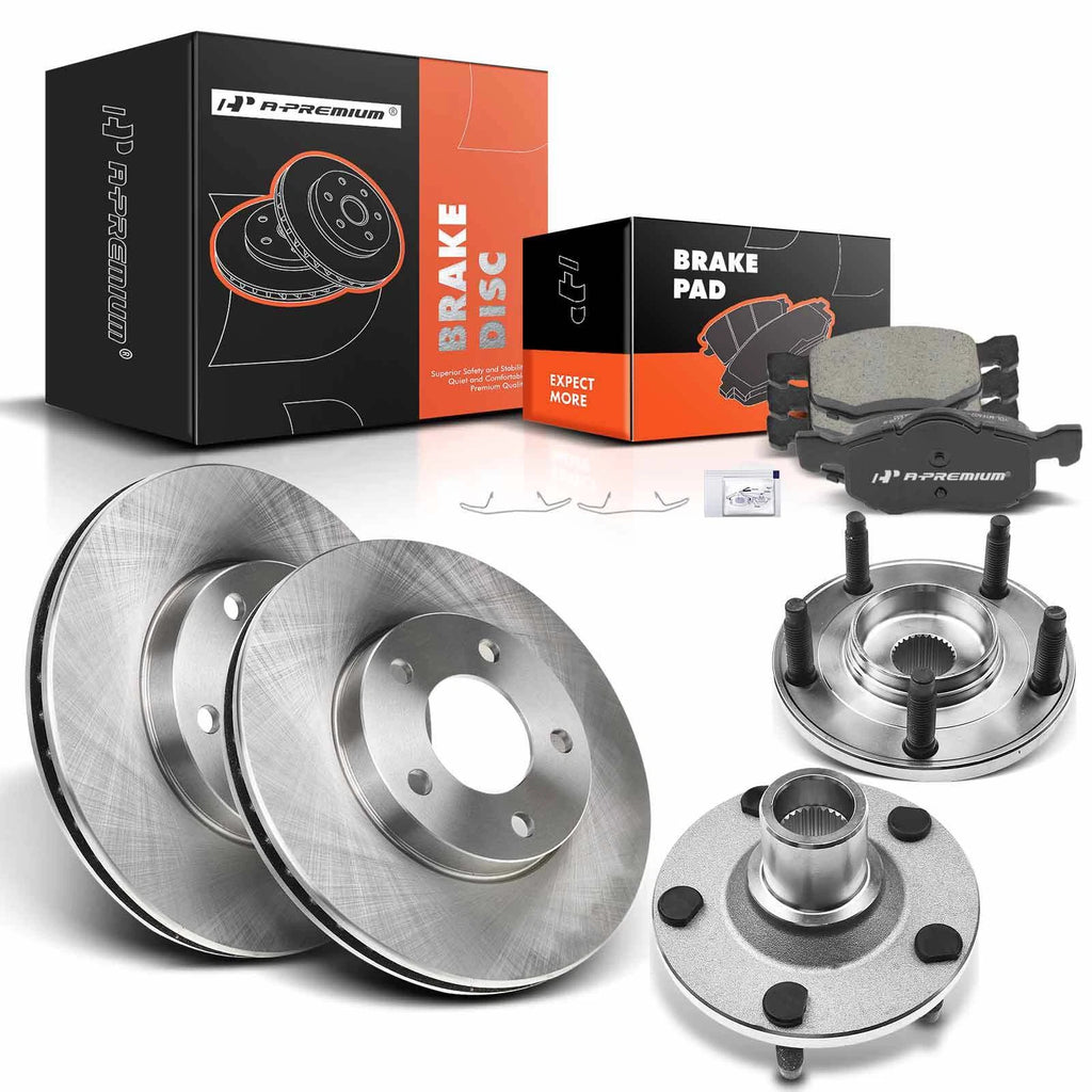 Front Disc Brake Rotors & Pads Set for Ford Escape (2001–2012)