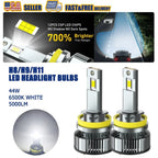 H11 H9 LED Headlight Kit for AUXITO (30000LM 6500K)