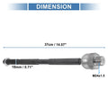 2 x Front Inner Tie Rod End Links for Dodge Ram 1500 (2002-2005)