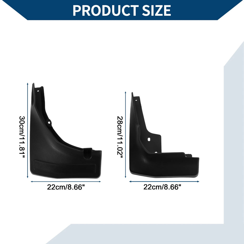 Set of 2 Mud Flaps Splash Guards for Mercedes-Benz GLC (2014–2016)