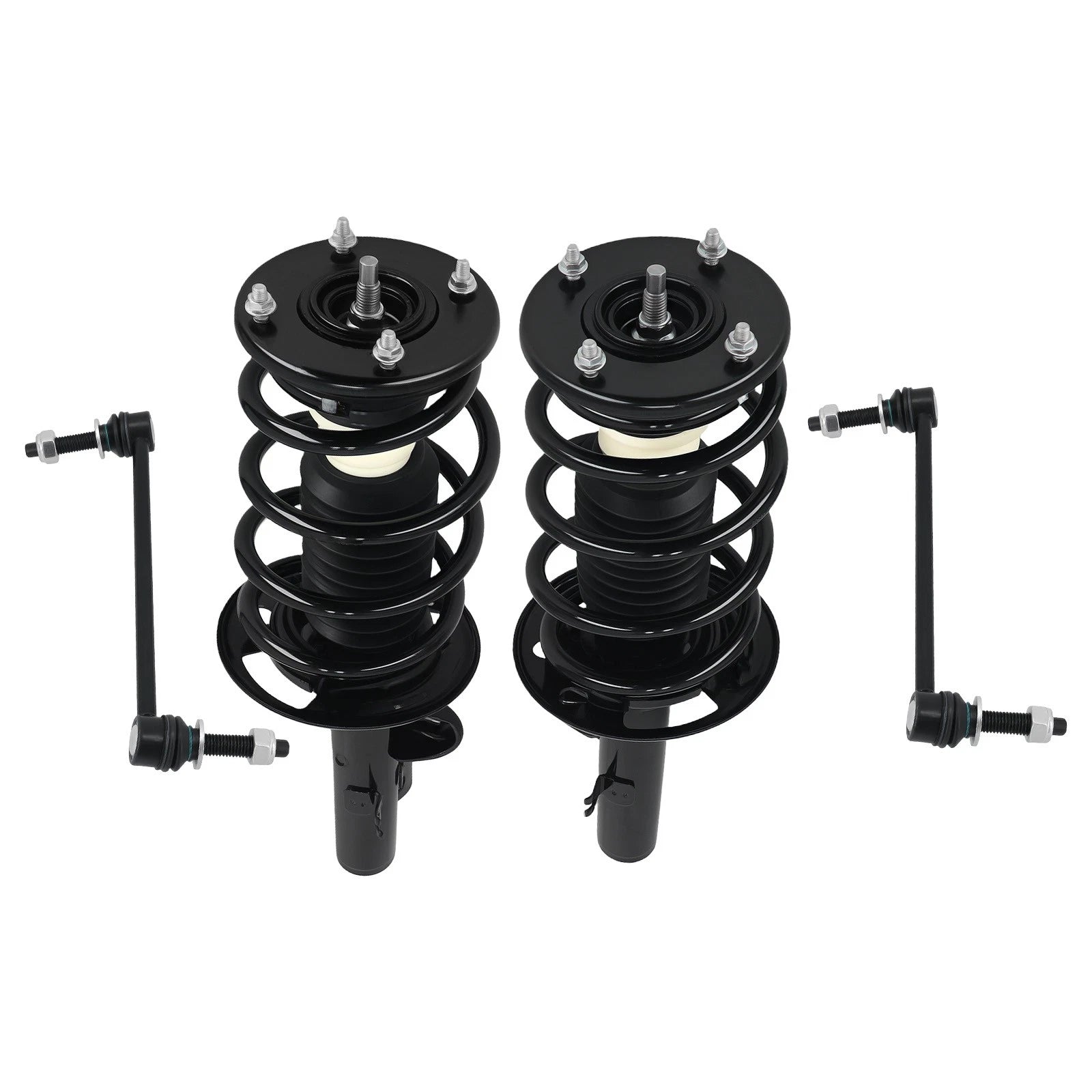 Set of 4 Front Strut w/Sway Bar Links for Ford Flex (2010–2012) 272534
