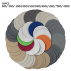 3-Inch Sanding Disc Set of 10 800-10000 Grit Silicon Carbide Polishing Pad