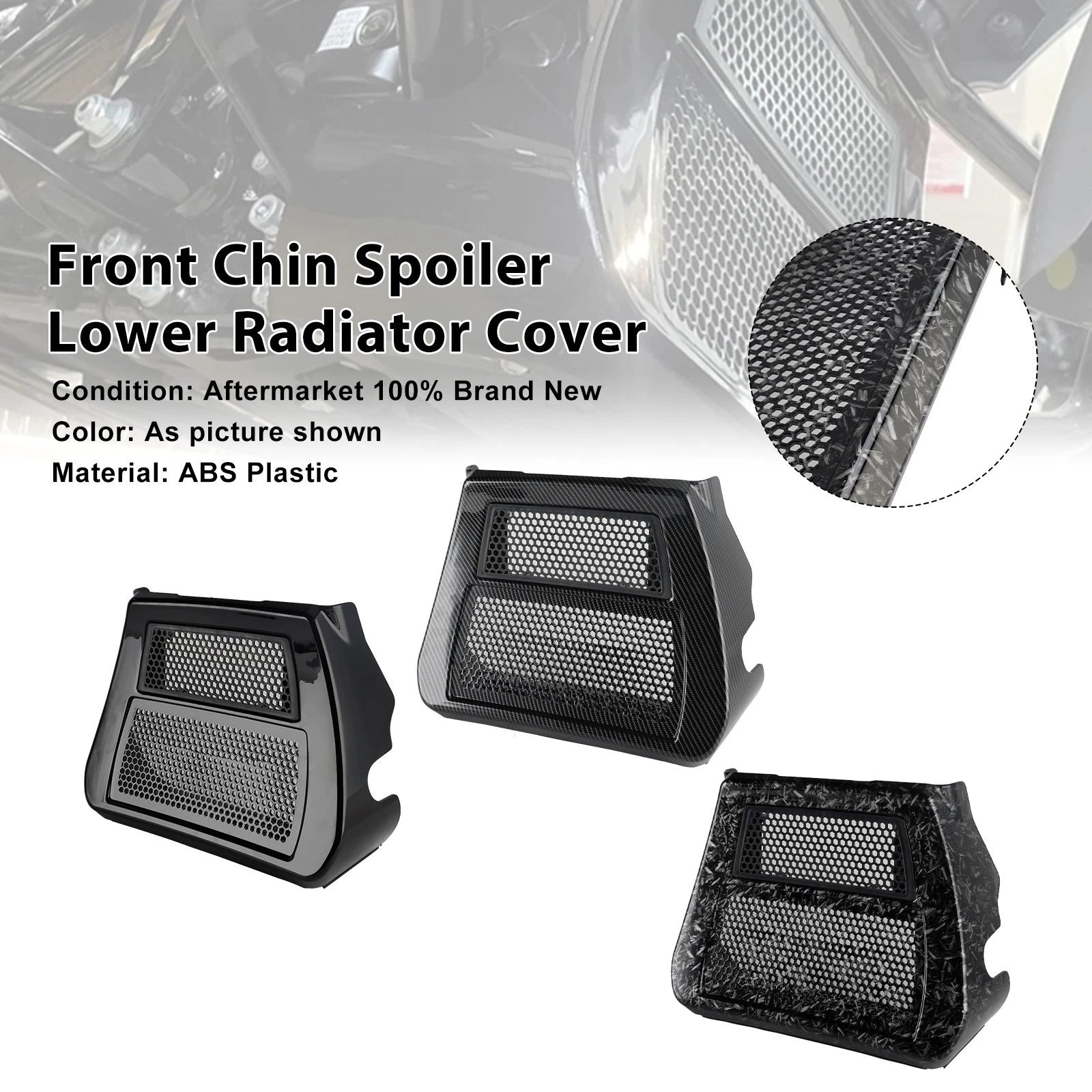 Lower Chin Spoiler Radiator Guard Cover for CVO Street Glide FLHXSE (2023–2025)