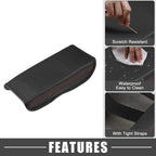 Car Center Console Armrest Cover for Hyundai Tucson (2016-2021) Black Red