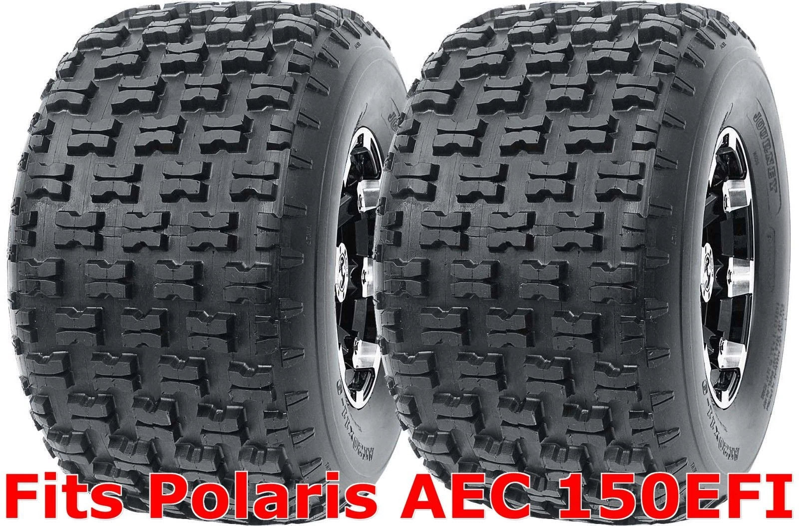 Set of 2 WANDA Sport ATV Tires 22x10-10 for Polaris AEC 150EFI (2015–2023) P336