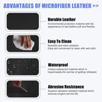 Microfiber Leather Armrest Cover for Honda CR-V (2017–2021) Black