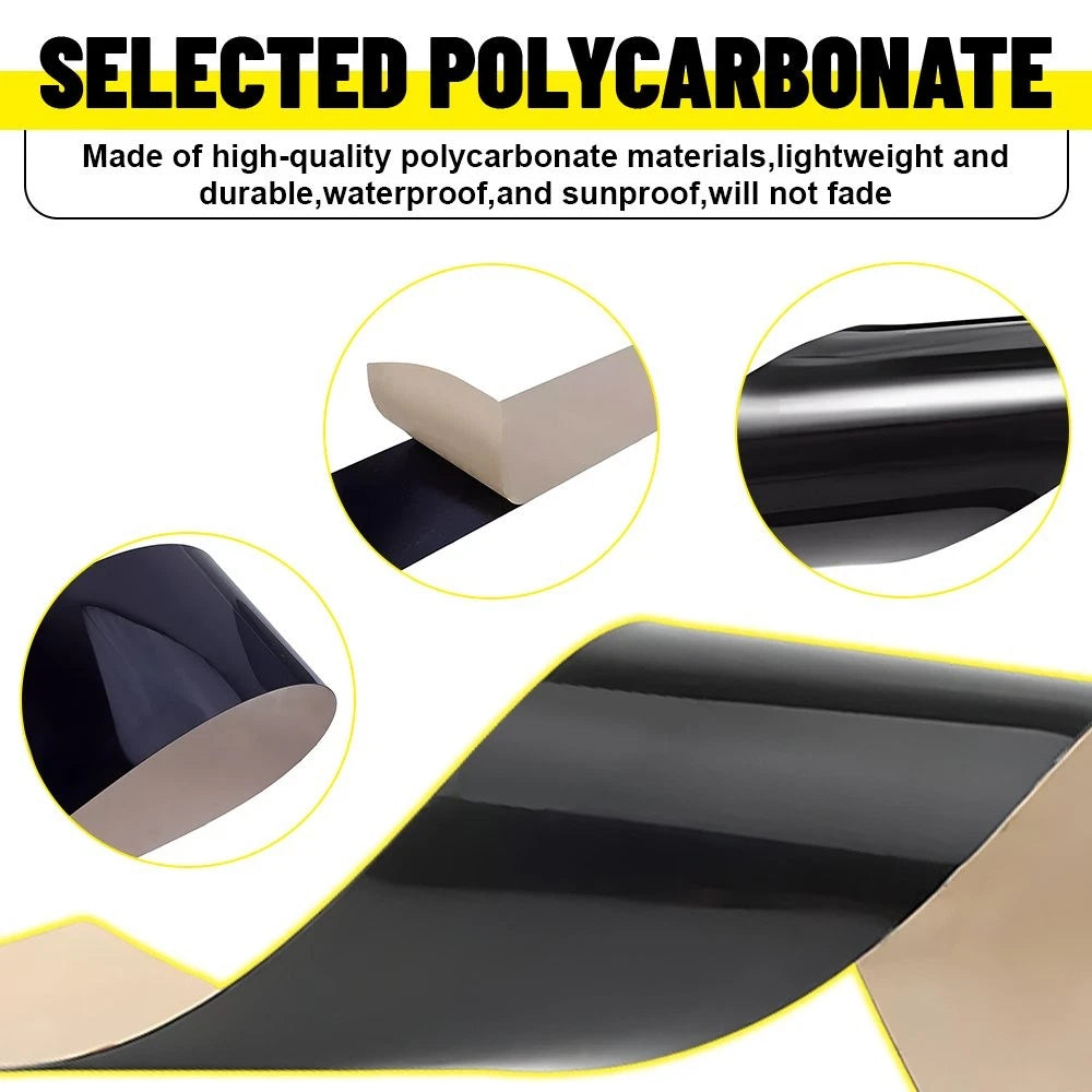 Set of 6 Gloss Black Pillar Post Window Door Trims for Porsche Macan (2014–2022)