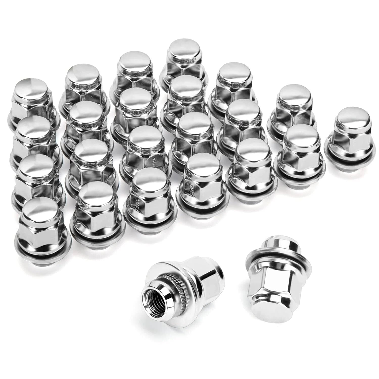 Chrome Lug Nuts 1.46" for Toyota Tacoma 4Runner FJ Cruiser Lexus (2003–2018)