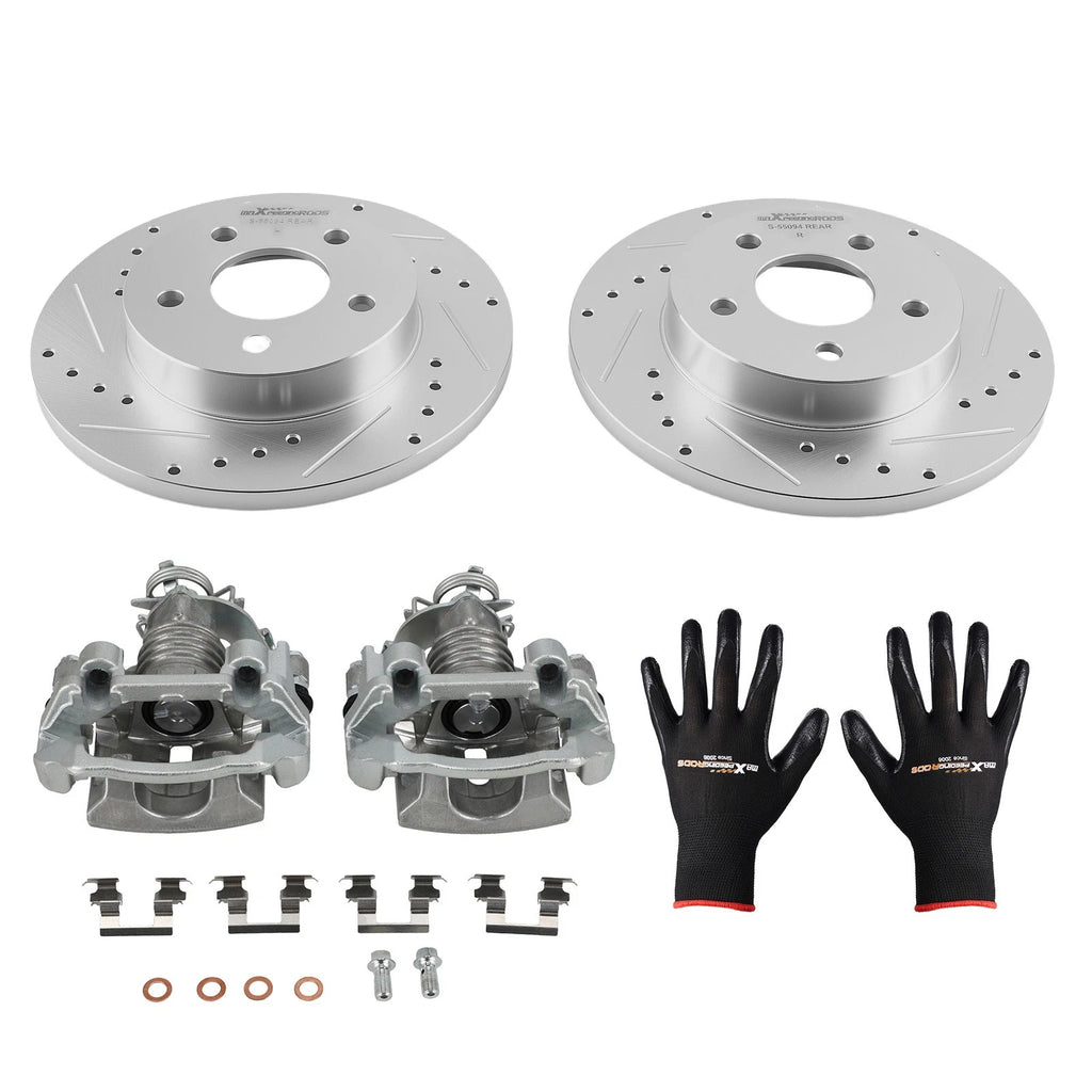 Rear Brake Rotors and Calipers Kit for Chevrolet Cobalt/HHR (2005–2010)
