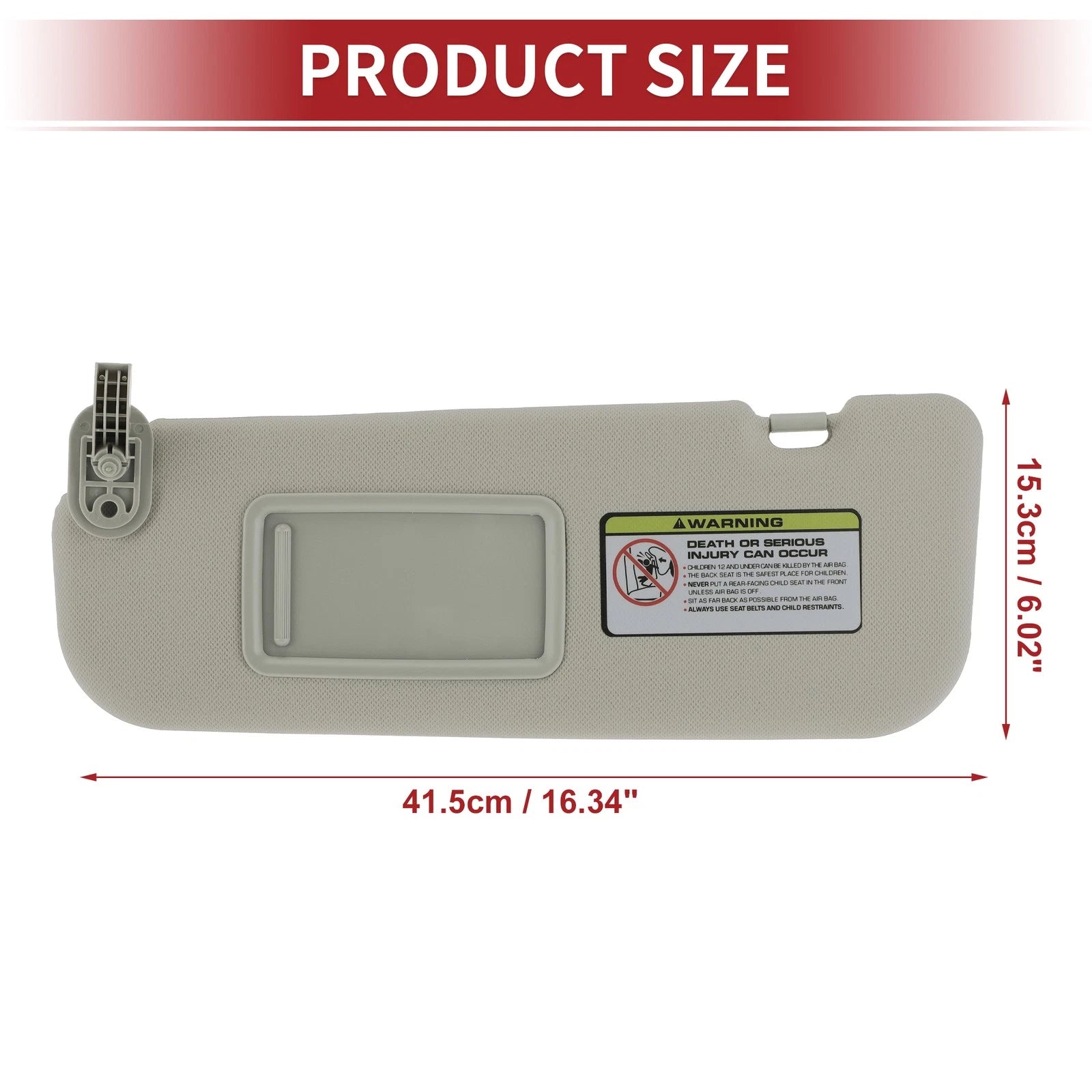 Left Sun Visor for Hyundai Veloster (2012) - Mirror No. 85210-2V330-TX