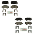 Set of 4 Bosch Blue Ceramic Disc Brake Pads for Azera Elantra Sonata Soul