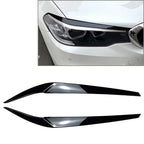 Headlight Eyebrow Eyelid Cover Trim for BMW 5 Series G30 G31 G38 F90 M5 (2017–2021)