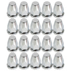 Set of 2 Chrome Front Axle Wheel Covers for Semi Truck