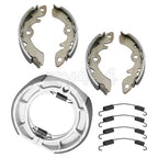 Front Rear Brake Shoes w/Spring for Suzuki (54400-41850, 64400-41810, 64410-24501)