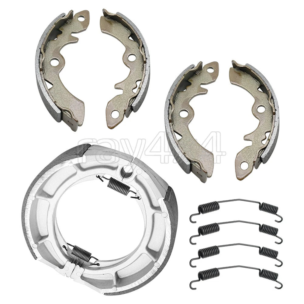Front Rear Brake Shoes w/Spring for Suzuki (54400-41850, 64400-41810, 64410-24501)