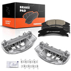 Pair Rear Disc Brake Calipers with Brake Pads for Ford E350 Super Duty 