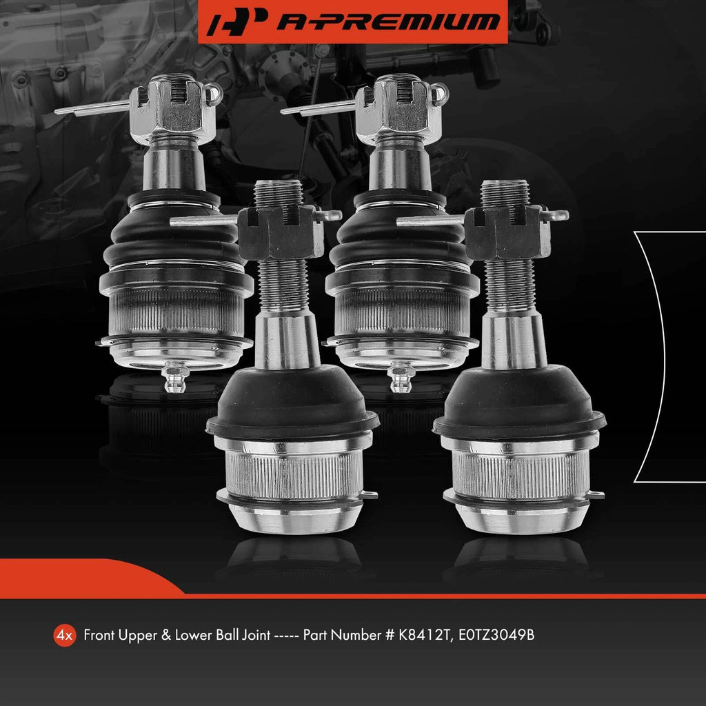Set of 4 Front Upper & Lower Ball Joints for Ford Explorer Bronco II (1991–1994)