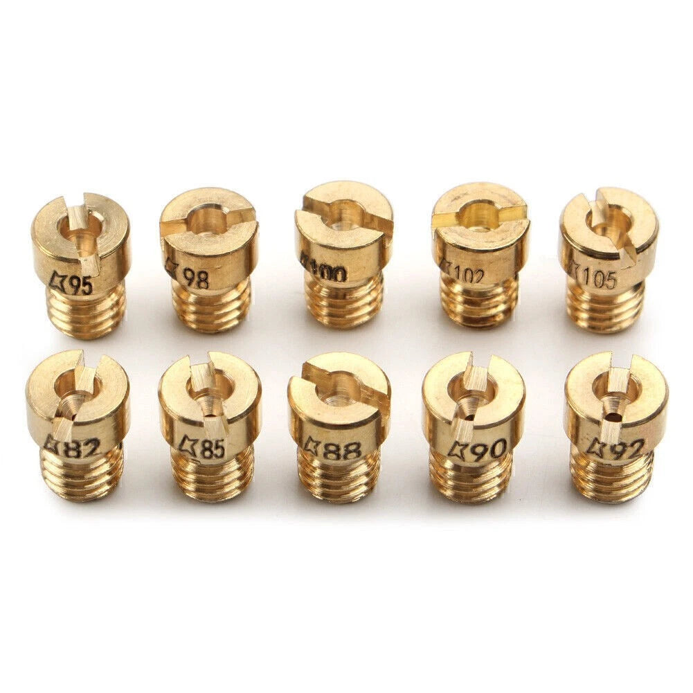 10PCS Main Jet for GY6 50cc 139QMB 4-Stroke Scooter Carb PZ19 82-105
