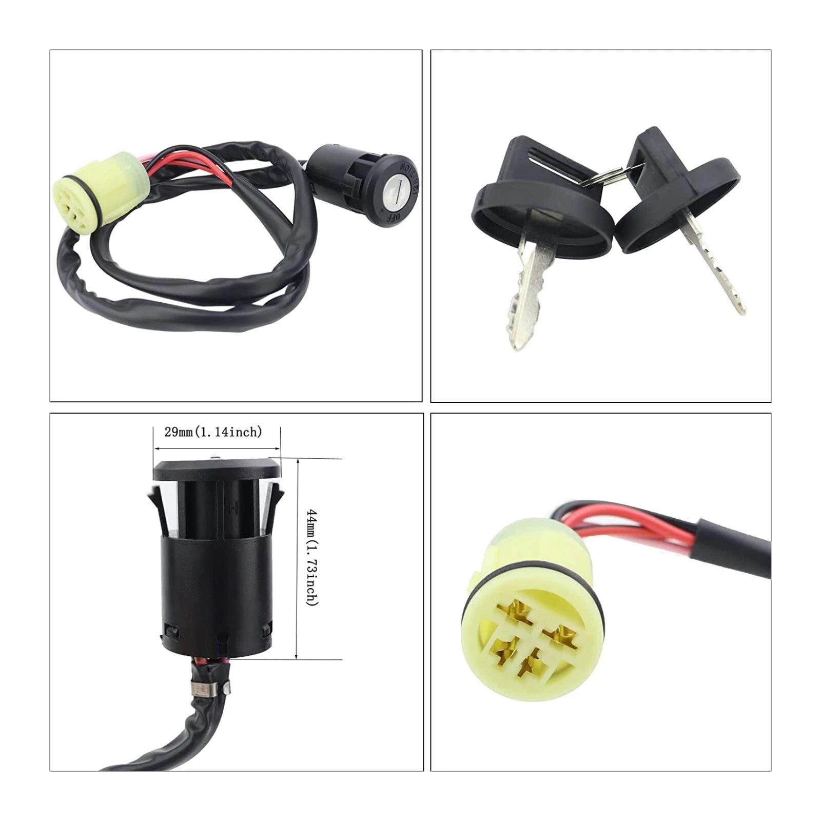 Starter with Relay & Key Switch for Honda TRX450FE FourTrax Foreman ES (2002–2004)
