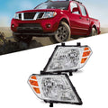 Set of 2 Chrome Headlamps for Nissan Frontier (2009–2020)