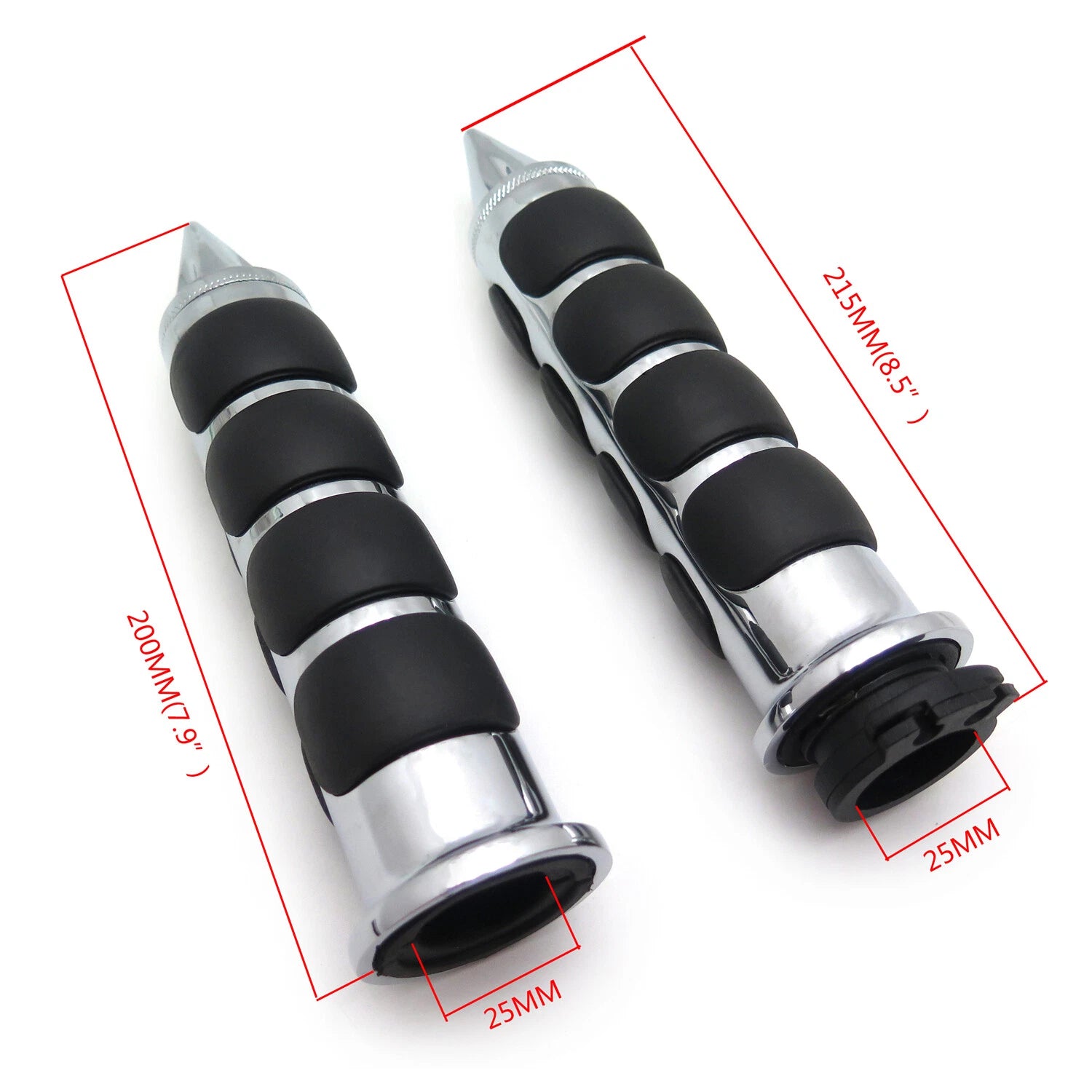 Custom Chrome Spike Handlebar Grip for Honda GL1500/GL1800 (1988–2012)