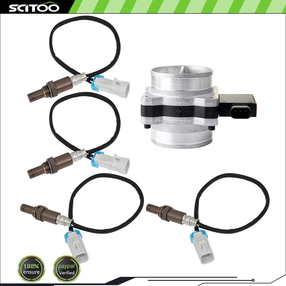Mass Airflow Sensor & 4x Oxygen O2 Sensors for Chevy Blazer (2005)