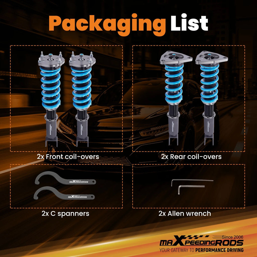 MaXpeedingrods Racing Coilovers Lowering Kit for Audi A8 Quattro (2004–2010)