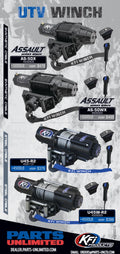 KFI U45-R2 Winch for UTV/ATV (4500 lb, Steel Cable)