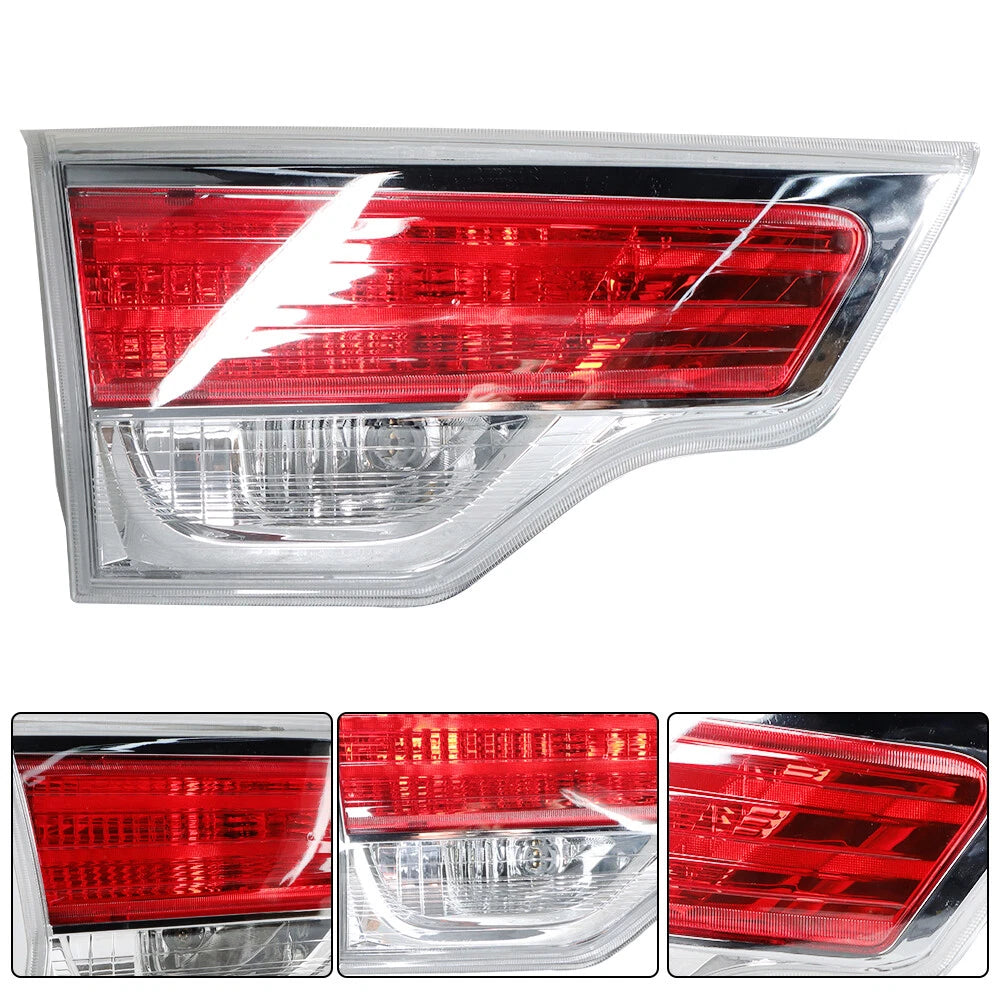 Tail Light for Toyota Highlander (2014–2016) Red Left Driver Side Clear