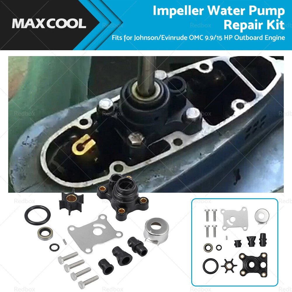 Water Pump Repair Kit for Johnson Evinrude 9.9 15hp (318999, 394711)