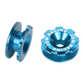 Set of 4 Aluminum Sky Blue Bumper Quick Release Fasteners for