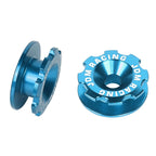 Set of 4 Aluminum Sky Blue Bumper Quick Release Fasteners for