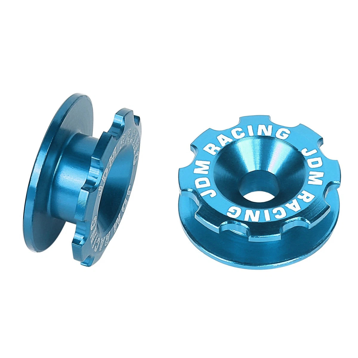 Set of 4 Aluminum Sky Blue Bumper Quick Release Fasteners for