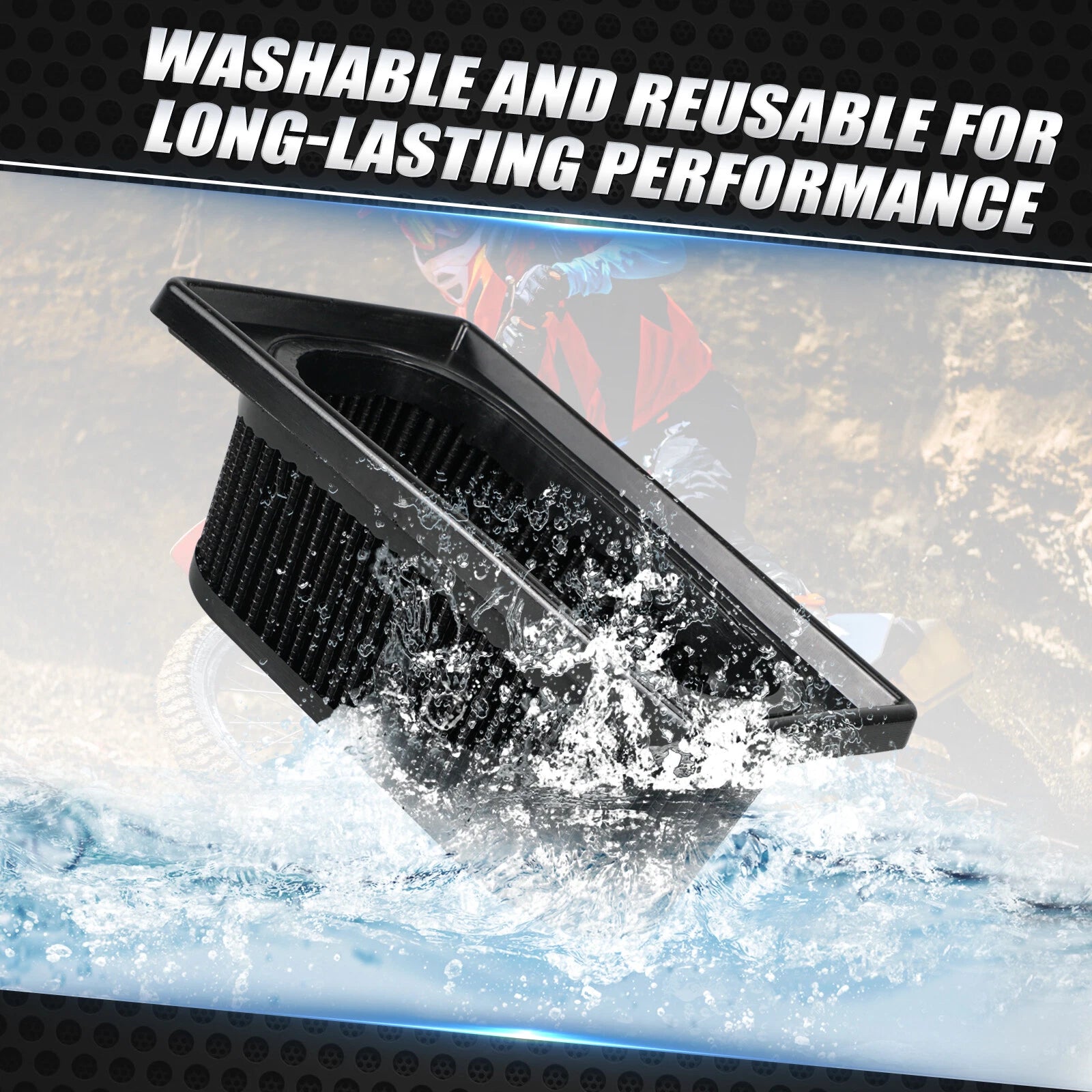 Air Filter Box Cover & High Flow Air Filter for KTM 690 Enduro (2013–2023)