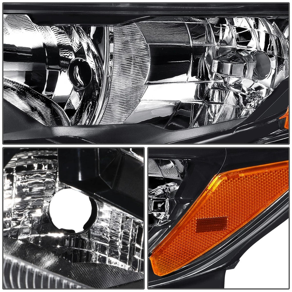 LED DRL Headlight for Nissan Rogue (2017–2020) - Left Driver Side, Black Housing
