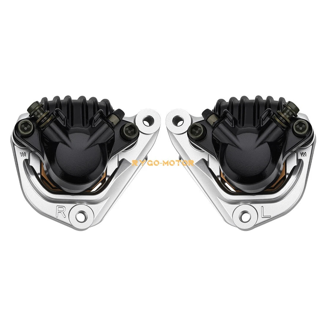 Set of 2 Front Brake Calipers w/Pads for Honda Goldwing 1000 GL1000 (1975–1977)