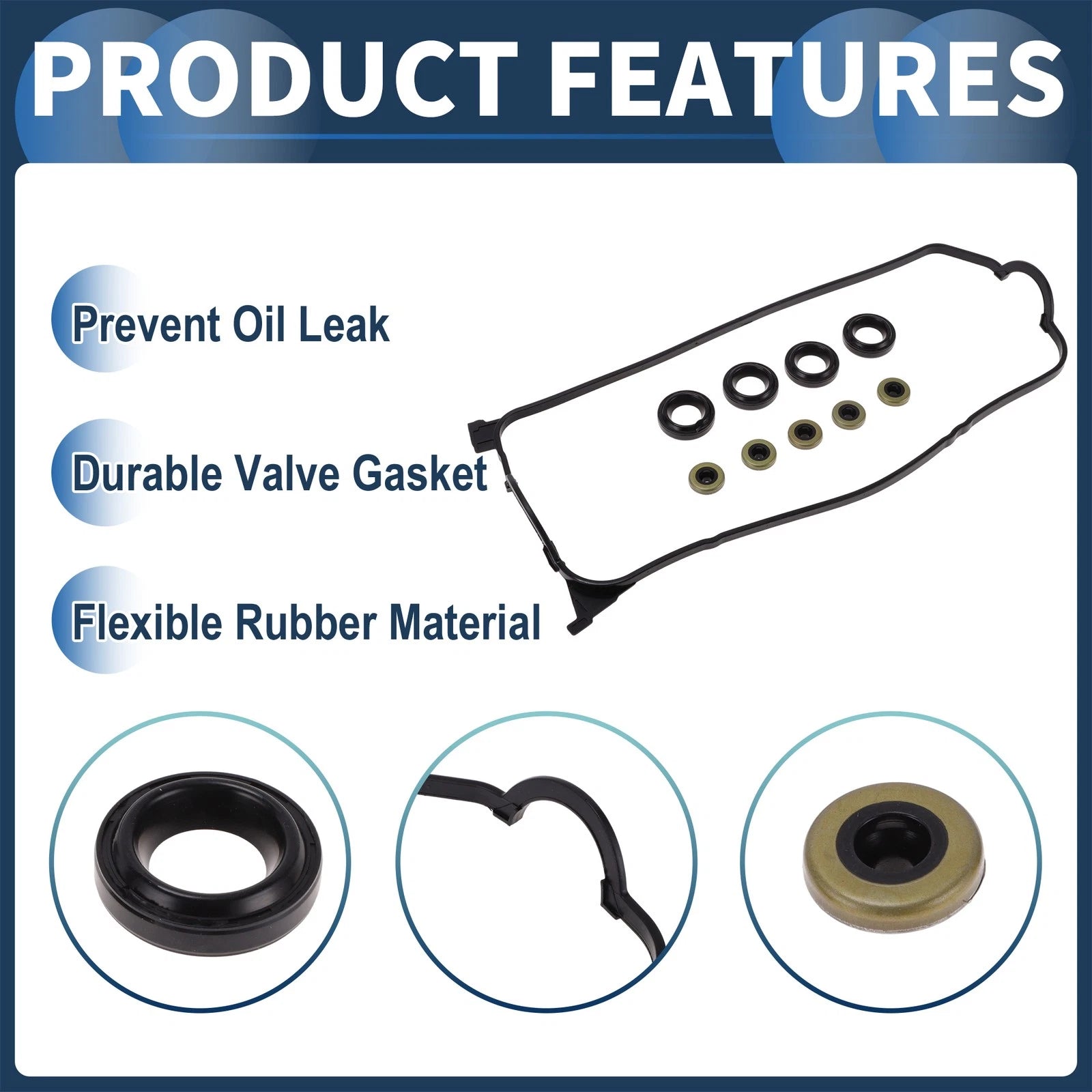 Valve Cover Gasket Set for Honda Civic (1996–2000) 12030-P2A-A01
