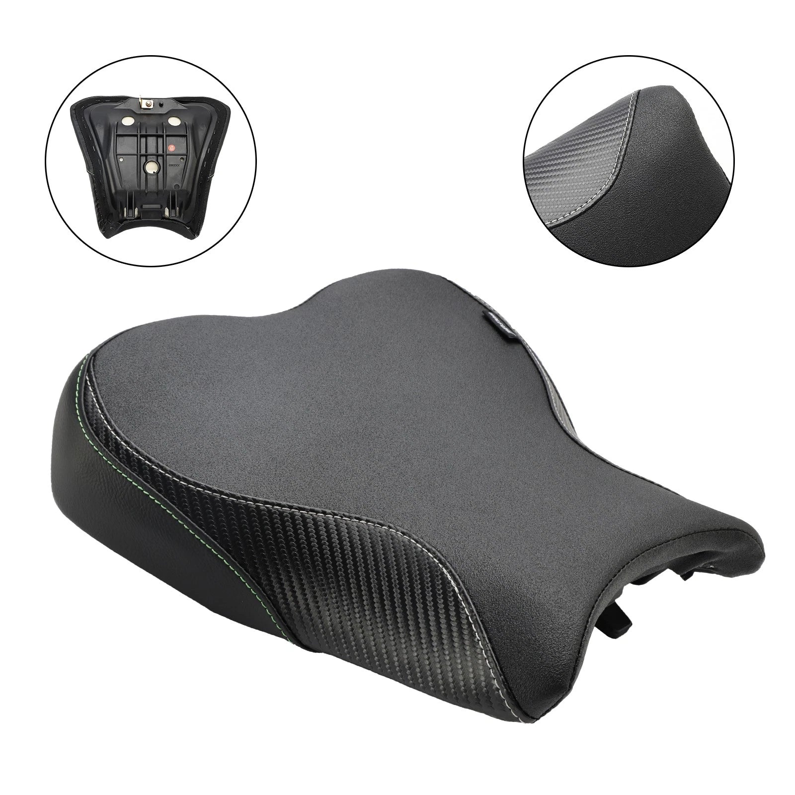 Front Driver Seat Cushion for Kawasaki Ninja ZX-4R (2023) - Black