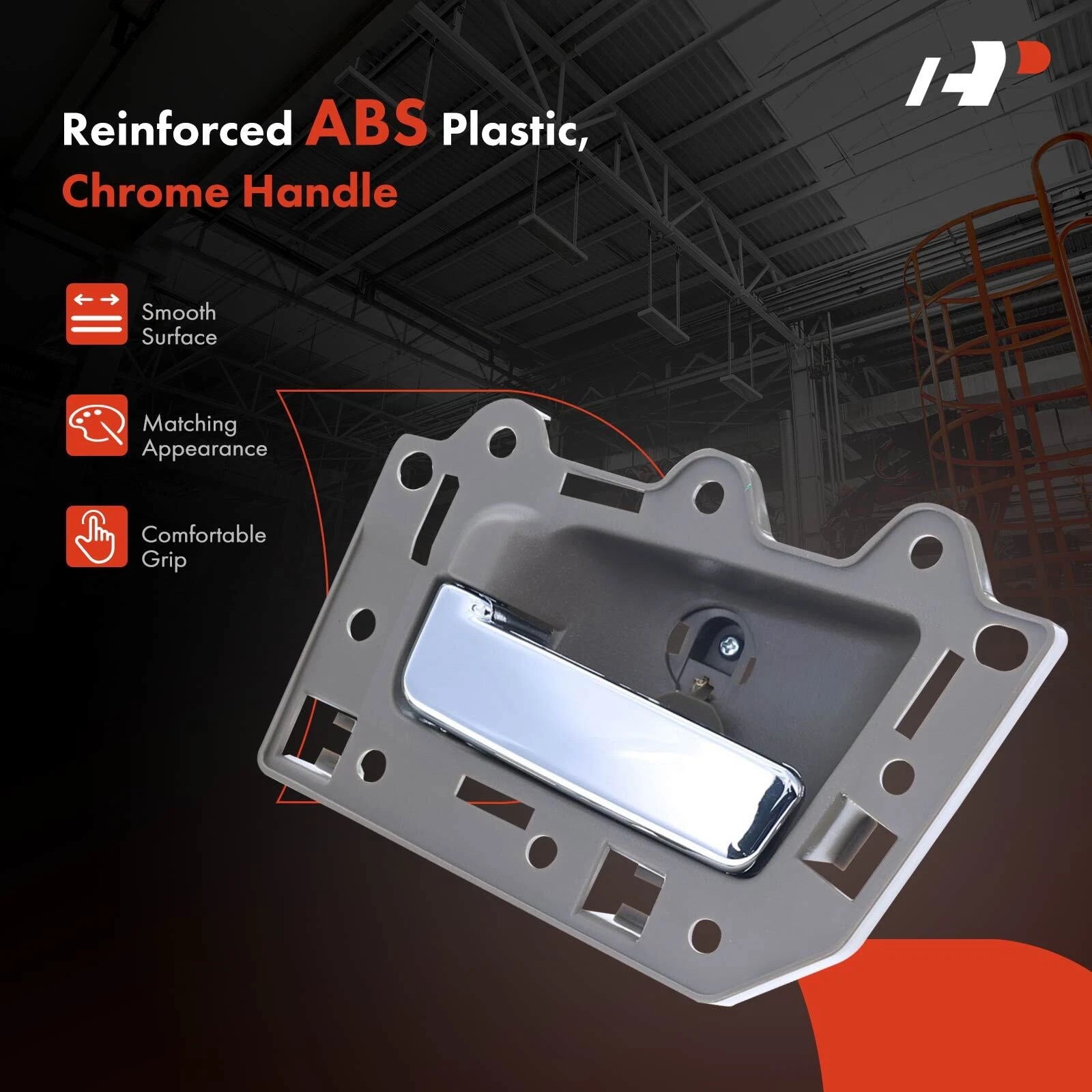 2X Rear Chrome Interior Door Handle for Jeep Grand Cherokee (2005–2010)