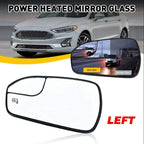 Left Driver Side View Power Mirror Glass for Ford Fusion (2013–2020) DS7Z-17K707-E