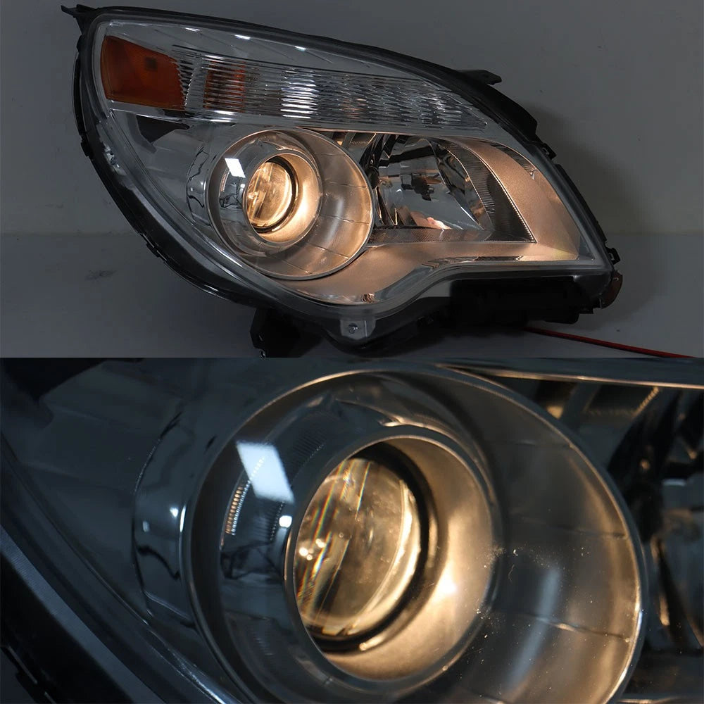 Set of 2 Chrome Halogen Headlights for Chevy Equinox (2011–2015)