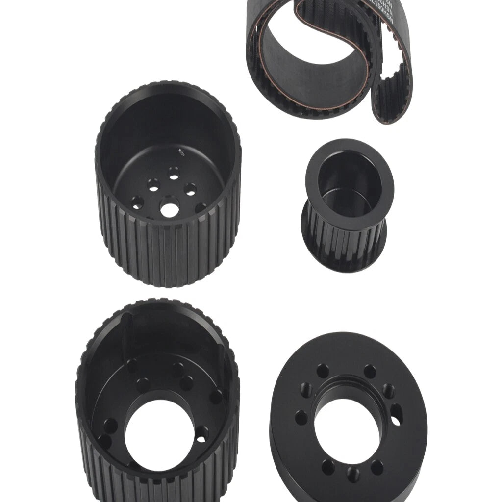 Billet Aluminum Gilmer Belt Drive Pulley Kit for Mopar 318 360