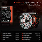 Engine Oil Filter for Acura MDX (2001-2002) Mitsubishi Outlander Lancer