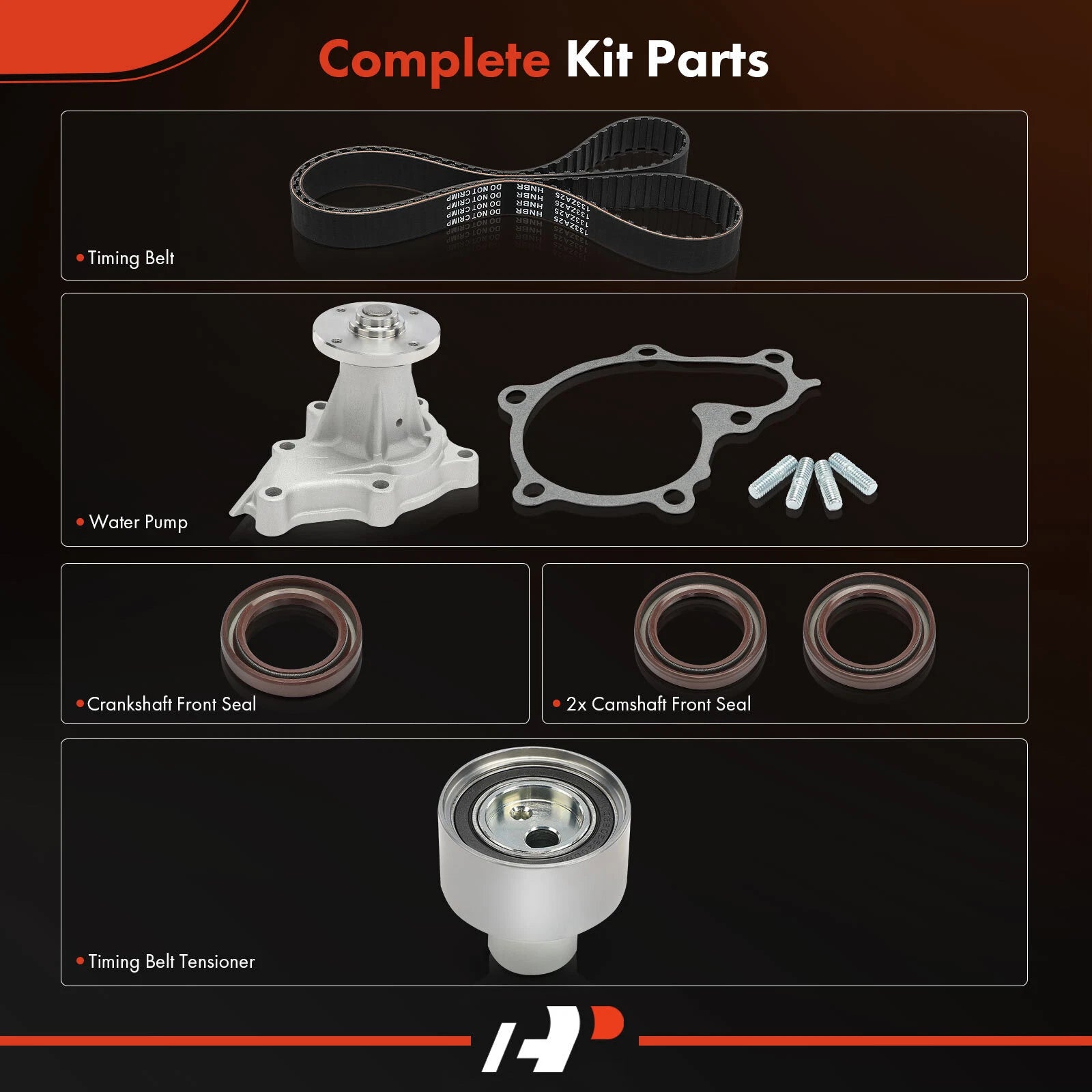6X Timing Belt & Water Pump Kit for Nissan 200SX (1986–1994)